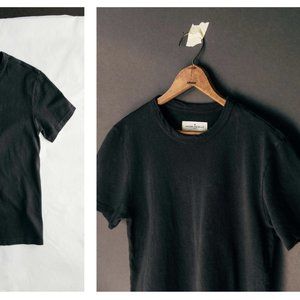 imogene + willie black knit midweight crew